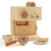 Children's wooden simulation coffee machine toy, little girl playing house, afternoon tea cookies, tea cup set, birthday gift Item Picture